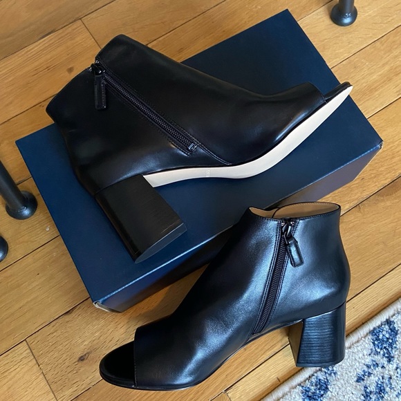 Cole Haan Peeptoe Booties - Picture 2 of 6